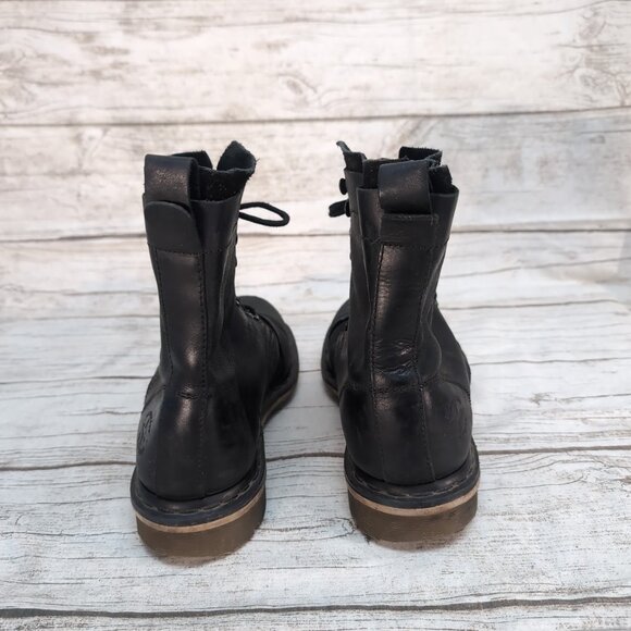Dr MArtens Pier Black Leather Lace Up Boots Men Size 9 EU 42 - Picture 5 of 7